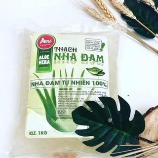 [Thùng 10 Gói] Nha Đam Ami Nhãn Xanh 1kg, Topping Ăn Vặt Thơm Ngon Giòn Sần Sật
