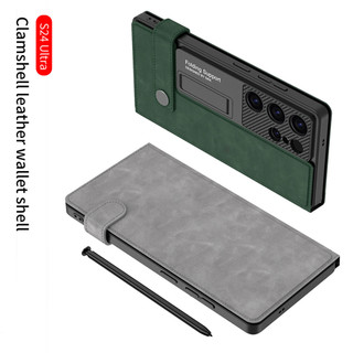 Ví Da Mờ Lật Funda Dành Cho Samsung Galaxy s26 S25 s24 s23 Siêu Đựng Thẻ Ốp Lưng