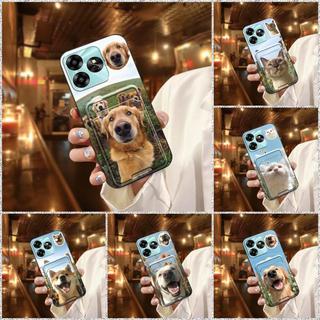 Ốp Điện Thoại Bảo Vệ Hoạt Hình Cho UMIDIGI G6 5G Ốp Lưng Chống Bụi Bẩn Túi Đựng Thẻ Graffiti Chống Sốc Cho Chó Khe Cắm Thẻ Silicon Bao Bọc Toàn Bộ Chống Thấm Nước TPU Dễ Thương