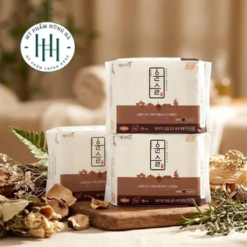 [COMBO 3 GÓI] Băng Vệ Sinh YEJIMIIN Silk Mild Hàn Quốc, Băng Ban Ngày, Hương Thảo Dược, 25cm/16 miếng/gói