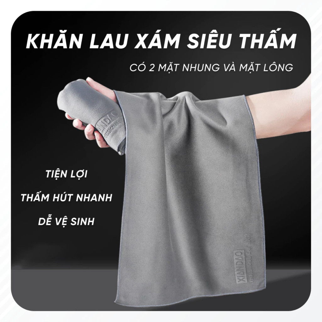 Khăn Lau Kính Nano Chống Bám Bụi Vải, Không Bám Hơi Nước Chuyên Dụng