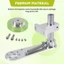 Bánh xe đo bánh xe mã hóa công nghiệp Polyurethane bằng nhôm 200mm có giá đỡ gắn mã hóa nhôm loại 20mm