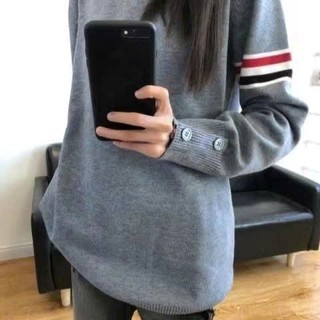 Sweater Thơm Xám Basic Dáng Oversize Mềm Mịn Mặc Thu Đông Dành Cho Cả Nam, Nữ