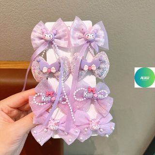 Set 8 Kẹp Tóc Bé Gái Hình Gấu Dâu Kuromi Công Chúa Dễ Thương Phong Cách Hàn Quốc – Kho sỉ gia dụng alulu