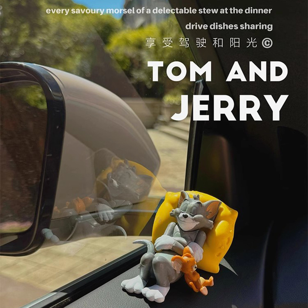 Mèo Và Chuột Tom Jerry Trang Trí Ô Tô Nội Thất Ô Tô Dễ Thương Để Bàn Búp Bê Trung Tâm Điều Khiển Đồ Trang Trí Nội Thất