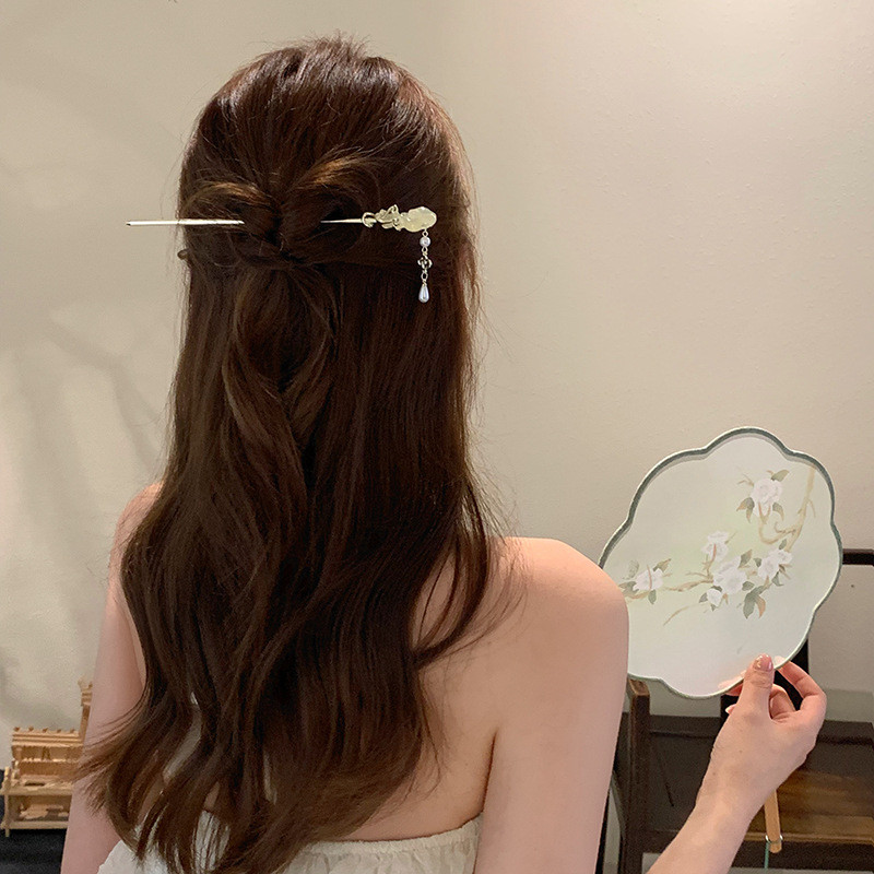 Phong Cách Trung Hoa Mới Phong Cách Cổ Đại Hanfu Mây Tốt Lành Ruyi Kẹp Tóc Phụ Kiện Tóc Nữ