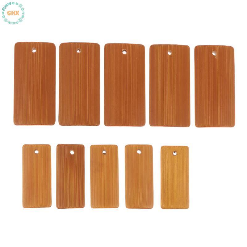 GHX 10 / 20 Chiếc Thẻ Gỗ Chưa Hoàn Thành Tre Tự Nhiên nks Thẻ Vuông Cho Thủ Công DIY Đánh Dấu Trang Treo Thẻ Quà Tặng Tiệc VN