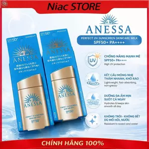 Sữa chống nắng 𝔸ℕ𝔼𝕊𝕊𝔸 dưỡng da kiềm dầu bảo vệ hoàn hảo SPF50+ PA++++ 60ml Full Box Chính Hãng