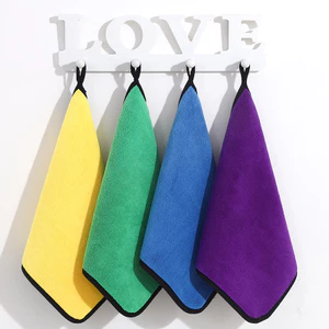 Khăn rửa xe thấm nước sợi nhỏ dày, loại bỏ bụi, đánh bóng và làm sạch vải