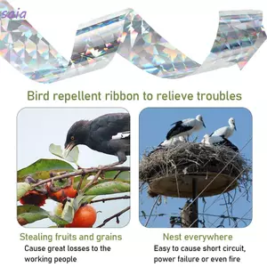 SAIA Chim Scarer Băng Ngoài Trời Bãi Cỏ Thiết Thực Vườn Orchard Repeller Scare Ruy Băng