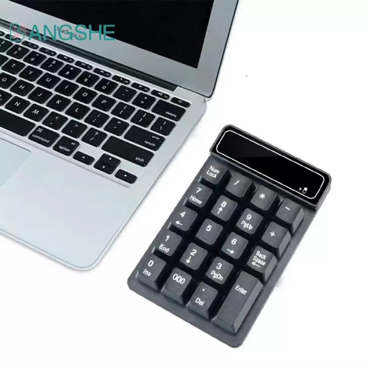Bàn phím số không dây BANGSHE 2.4G, Bàn phím có dây cảm giác cơ học Bàn phím nhỏ Bluetooth, 19 phím Bàn phím số USB Mini chống nước di động PC