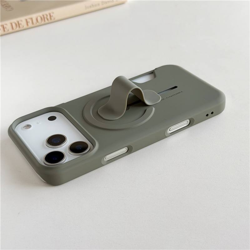 Ốp điện thoại iPhone 17 Pro Max 6C Skin Touch PC Stand