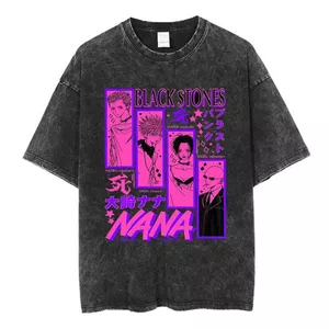 Quần áo nam họa tiết anime Nana style Harajuku retro, chất liệu cotton đẹp