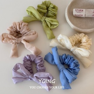 Dây buộc tóc Scrunchy phong cách Hàn Quốc màu trơn, chất lượng cao cấp