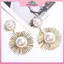 Bông Tai Ngọc Trai Kim Loại Rỗng Thiết Kế Hoa - Xu Hướng Châu Âu Và Mỹ, Perfect Quà Tặng Trang Sức