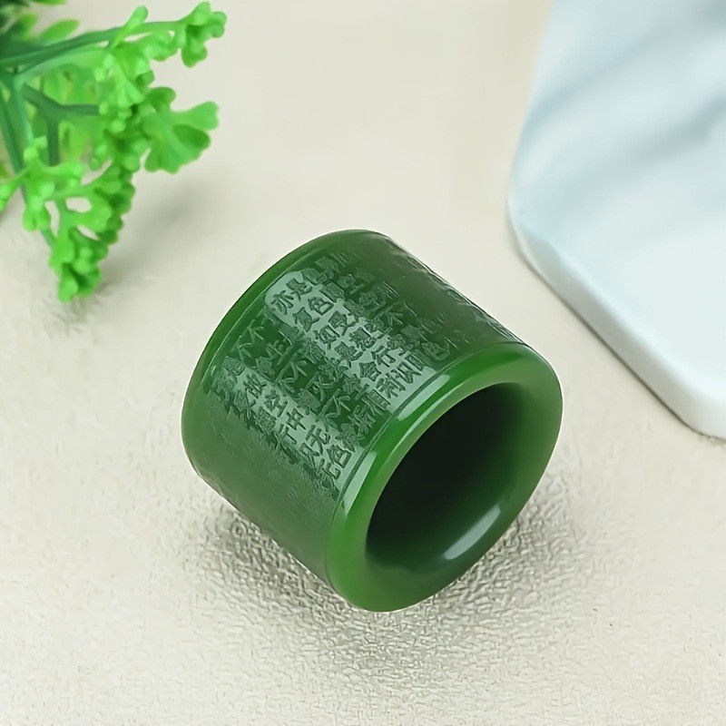 Nhẫn nam xanh cổ điển thời trang, thiết kế ngón tay cái