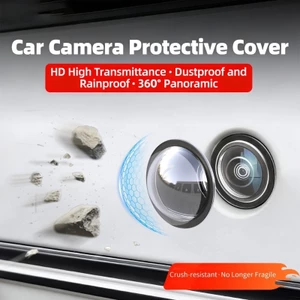 YOI Mỏng Vô Hình Xe Dự Phòng Camera Chống Thấm Nước Chống Bụi Chống Trầy Xước ABS Bảo Vệ Ống Kính Máy Ảnh Ô Tô