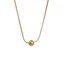 Vòng cổ và bộ bông tai hạt tròn mạ vàng 18K style tối giản dành cho nữ