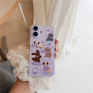 Ốp điện thoại TPU họa tiết chó con iPhone 17 Pro Max