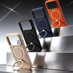 360 Xoay Thường Ngày Cao Cấp Từ Tính Dành Cho IPhone 17 Pro Max 16 15 Chống Sốc Chống Mài Mòn Thiết Thực Dễ Dàng Lnstall Cover