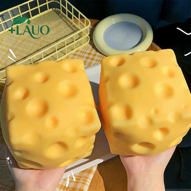 Springevenstar Hình Phô Mai Bóp Đồ Chơi Cực Lớn Co Giãn Fidget Squishy Phô Mai Giảm Căng Thẳng Đồ Chơi Cho Trẻ Em Quà Tặng Văn Phòng Tại Nhà Sử Dụng Springevenstar
