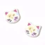 QEARY 40 Chiếc Nút Kitty, Nút Mèo Calico Nhựa 12 Mm, Thời Trang Đầy Màu Sắc Sáng Tạo Dễ Thương Đầu Mèo Con Nút Quần Áo Áo