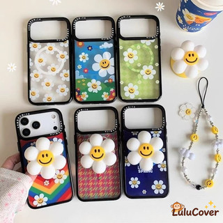INS Style Daisy Smile Dễ Thương Kawaii 3D Silicone Từ Tính Có Thể Thu Vào Điện Thoại Chống Rơi Grip Đứng Hợp Thời Trang Xuân Hè Vibe