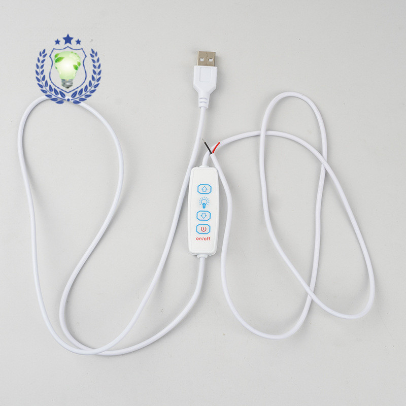 9IOM Đèn LED Bàn Đèn Ngủ usb Đơn Sắc Công Tắc Đèn Cắm Dây Chiếu Sáng Vẽ Dây Nguồn