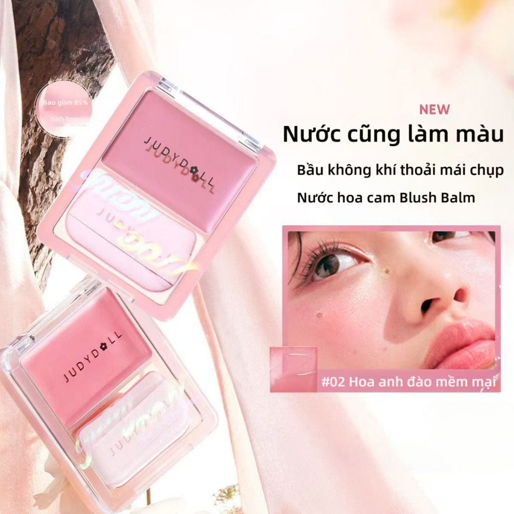 Má Hồng Nước JUDYDOLL – Hiệu Ứng Glow Tự Nhiên, Lên Màu Trong Trẻo, Bền Màu Lâu Trôi