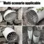 Vỏ thoát nước ban công QIUWU, Cửa thoát nước chống tắc tròn trên sàn nhà, Vỏ thoát nước bằng thép không gỉ 304 có độ dịch chuyển lớn ngoài trời.