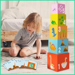 Khối Xếp Hình Cho Trẻ Em Giáo Dục Màu Sắc Phù Hợp Với Đồ Chơi Có Thẻ Màu Sắc Phù Hợp Với Giáo Dục Khối Xếp Chồng sonlekvn