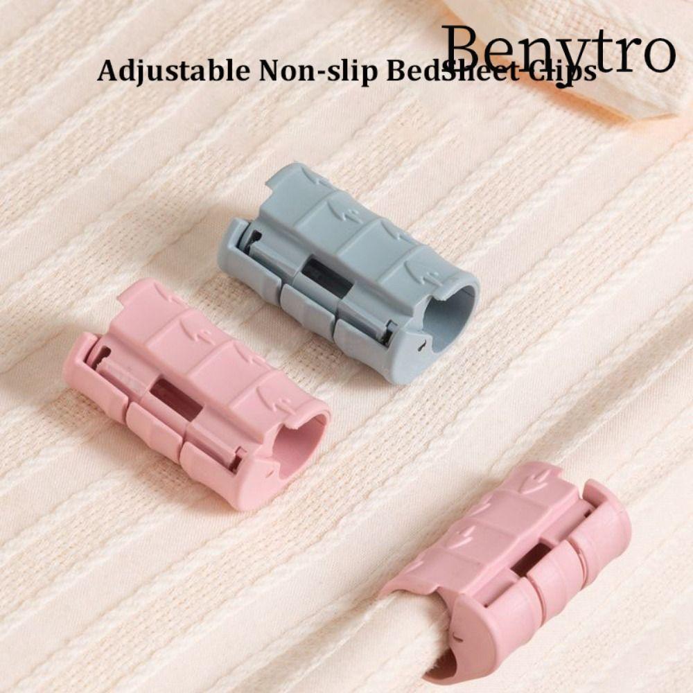 BENYTRO 10 Chiếc Giá Đỡ Nệm, Cố Định Khóa Chống Áp Lực BedSheet Kẹp, Kẹp Tấm Có Thể Điều Chỉnh Chống Trơn Trượt Nhỏ Gọn