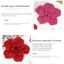 PYCOU Miếng Dán Hoa Kim Cương Giả, Vải Thổ Cẩm Hoa Camellia Ba Chiều Lấp Lánh, Đồ May Thủ Công DIY Sang Trọng Trang Trí Hoa Hồng Thổ Cẩm Vải Trang Trí Đầm