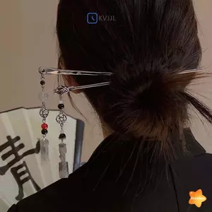 Kẹp tóc mặt trăng retro phong cách Trung Hoa kim loại dành cho nữ
