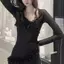 Áo len cardigan trong suốt DELMER, Áo len lưới dài tay có nút thắt, Áo sơ mi cổ chữ V ngắn đơn giản Hàn Quốc dành cho nữ du lịch