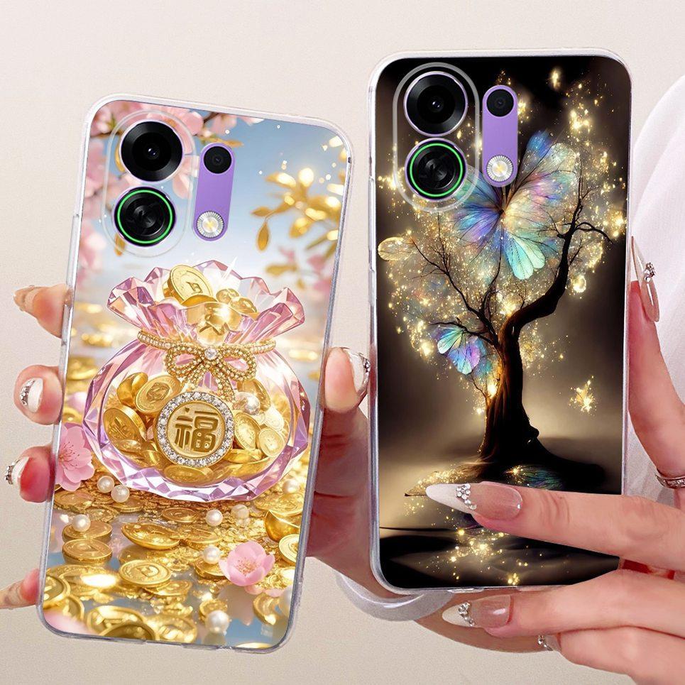 Vỏ Tranh Mèo Hoạt Hình Cắt Rồng Cho Oppo K13 Turbo Pro / Oppo K13 5G Ấn Độ Vỏ Điện Thoại Silicon Mềm Trong Suốt Sư Tử Hổ