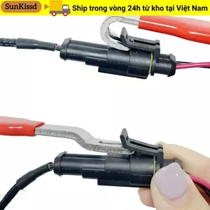 SUNKISSD Công cụ loại bỏ đầu nối điện ô tô, Bộ tách đầu nối điện chống trượt đa năng, Công cụ loại bỏ phích cắm dây kim loại