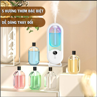 Máy Xịt Thơm Phòng Tự Động Máy Khuếch Tán QINGTING Tinh Dầu 5 Chế Độ Xông Hương Thơm Nhẹ Dịu