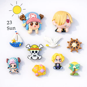Set Charm One Piece Đảo Hải Tặc Crocs – Luffy Chopper Thuyền Biển Kawaii Cute Anime Trang Trí Dép