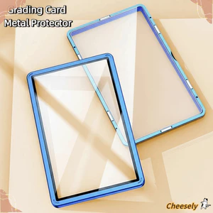 Bảo vệ thẻ CHEESELY, Khung nhôm Bảo vệ tia cực tím Bảo vệ thẻ phân loại PSA / CGC, Kính hai mặt trong suốt độc quyền Màn hình thẻ từ tính bền