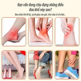 Miếng dán gót chân giảm đau cho cho viên gai cân chân, viêm gân Achilles/giảm đau khi tiếp đất khi đi bộ 12 miếng/hộp
