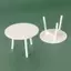 1 Nhà búp bê Mô hình bàn tròn màu trắng thu nhỏ Mô phỏng Trang trí nội thất Phụ kiện DIY Đồ chơi [mới]