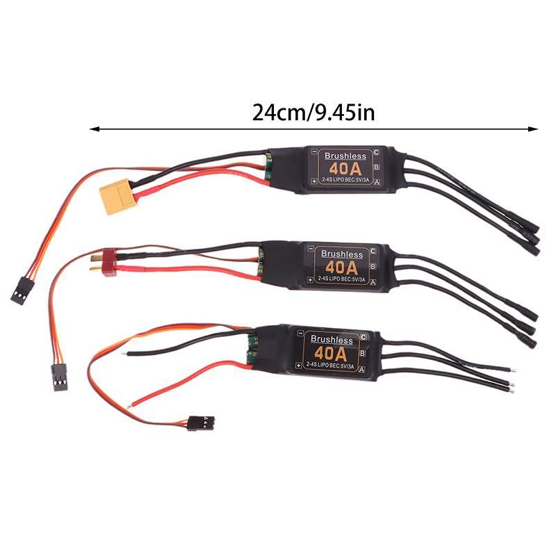 SWEET Mitoot Không Chổi Than 40A Tốc Độ ESC Bộ Điều Khiển 2-4S Với 5V 3A UBEC Cho RC FPV Quadcopter RC Máy Bay Trực Thăng n