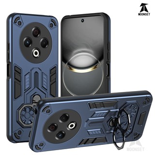 Dành cho Tecno Spark 30 4G Ốp điện thoại cứng Armor với giá đỡ vòng đôi cạnh mềm Vỏ mỏng chống sốc