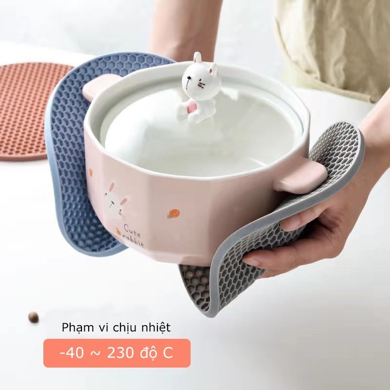 M7 Lót nồi silicon chống nóng chịu nhiệt đa năng-Miếng lót nồi MALAN