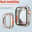 Thay đổi sang vỏ PC siêu cứng + Dây đeo silicon tương thích cho Apple Watch S11 / 10 46mm 42mm 45mm 44mm 40mm 41mm 9 8 7 6 SE 5