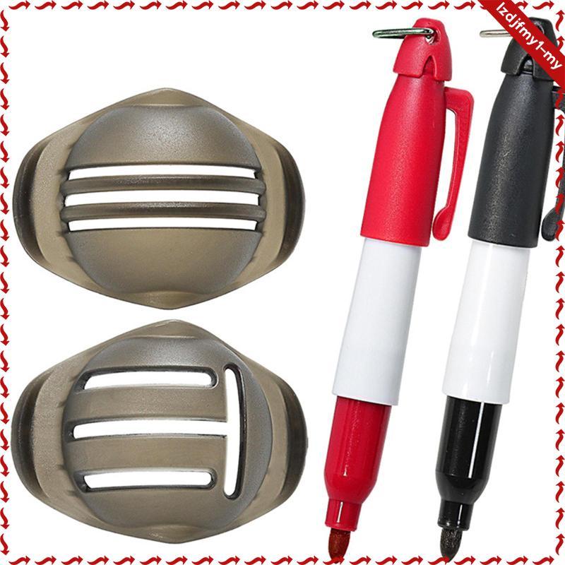 Leipupa 2 Chiếc Golf Bóng Đánh Dấu Bộ 2 Bút Dòng Vẽ Đường Huấn Luyện Căn Chỉnh Đánh Dấu Dụng Cụ Cho Đường Thẳng Định Vị Nữ