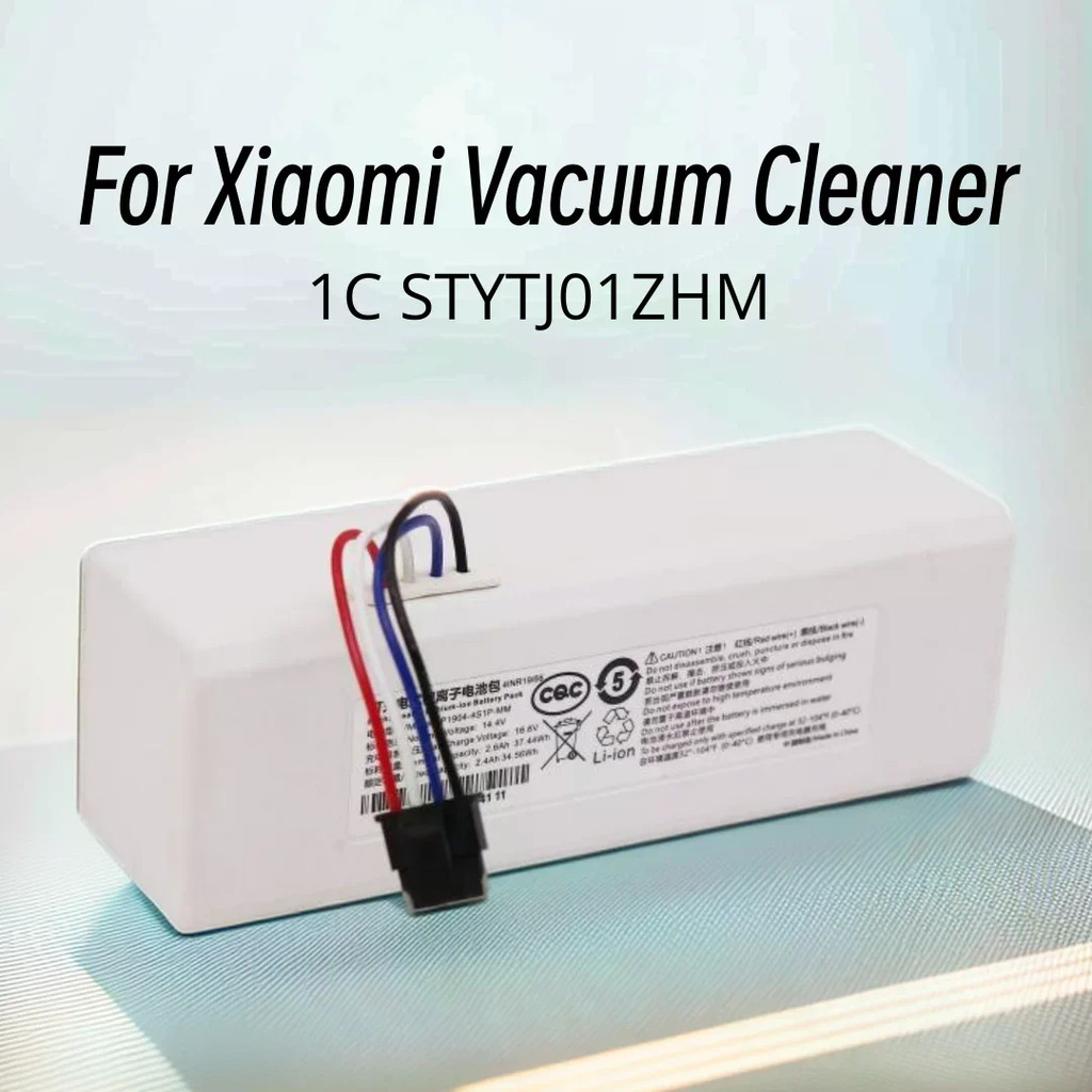 14.4V 6500mAh Li ion Pin Cho Xiaomi Mijia 1C STYTJ01ZHM Robot Hút Chân Không Cây Lau Nhà Phụ Kiện Phần