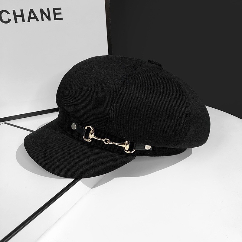 Mũ Beret Phong Cách Retro Nhật Bản Xích Ngang Cao Cấp 2025