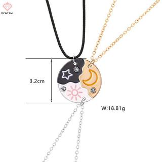 Mặt Dây Chuyền Mặt Trời, Mặt Trăng, Ngôi Sao - Bộ 3 Chiếc Cho Bạn Thân (BFF) - Trang Sức Thời Trang